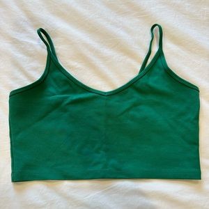 Aritzia V-Neck Tanktop - Emerald Green